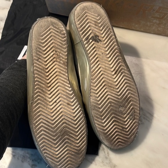 Golden Goose superstar white gold star sparkle sneakers - Picture 8 of 11